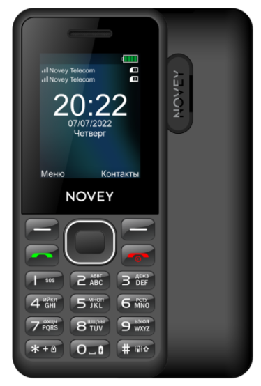 Mobil telefon Novey 11 Black